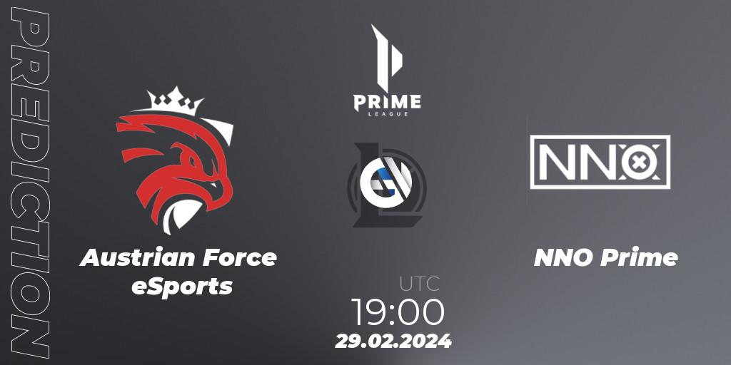 Austrian Force eSports - NNO Prime: прогноз. 29.02.24, LoL, Prime League Spring 2024 - Group Stage