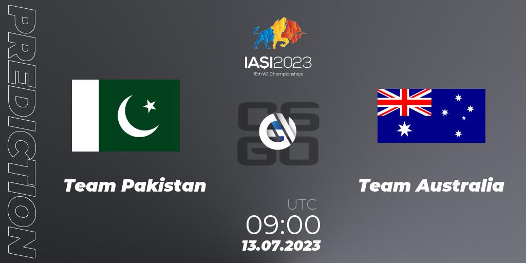 Team Pakistan - Team Australia: прогноз. 13.07.2023 at 09:00, Counter-Strike (CS2), IESF Asian Championship 2023