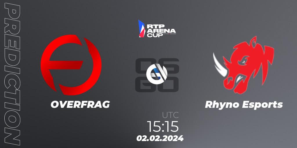 OVERFRAG - Rhyno Esports: прогноз. 02.02.2024 at 15:00, Counter-Strike (CS2), RTP Arena Cup 2024