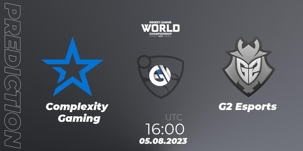 Complexity Gaming - G2 Esports: прогноз. 05.08.2023 at 18:20, Rocket League, Rocket League Championship Series 2022-23 - World Championship Wildcard