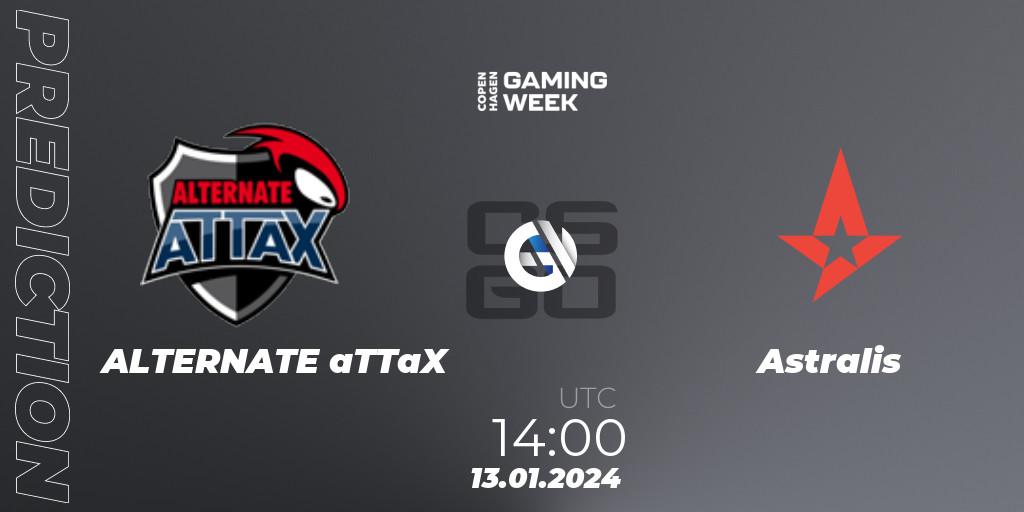 ALTERNATE aTTaX - Astralis: прогноз. 13.01.24, CS2 (CS:GO), Copenhagen Gaming Week 2024
