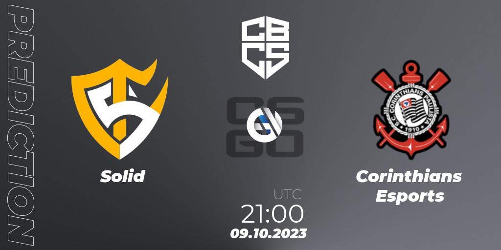 Solid - Corinthians Esports: прогноз. 09.10.2023 at 21:00, Counter-Strike (CS2), CBCS 2023 Season 3: Open Qualifier #2