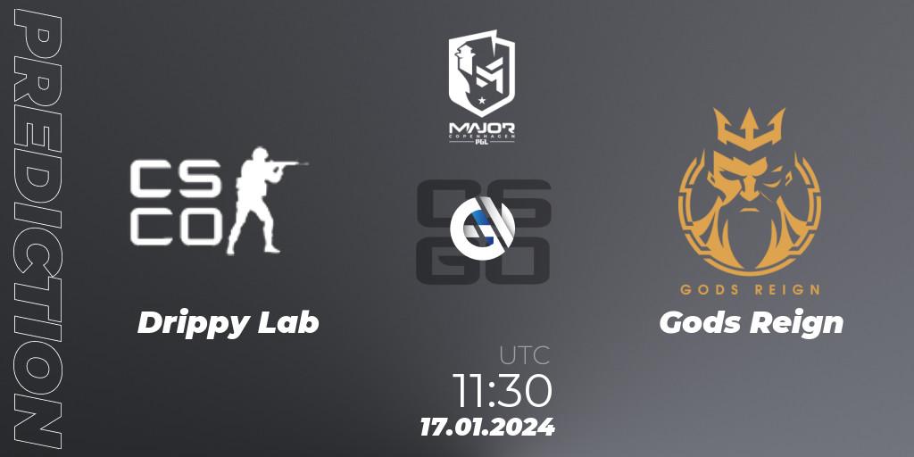 Drippy Lab - Gods Reign: прогноз. 17.01.2024 at 11:35, Counter-Strike (CS2), PGL CS2 Major Copenhagen 2024 Asia RMR Open Qualifier