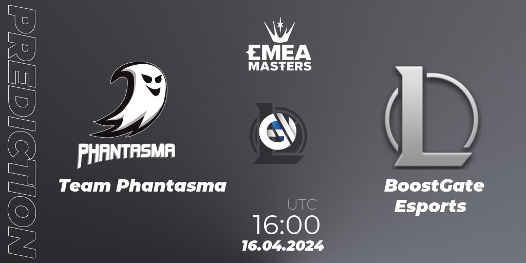 Team Phantasma - BoostGate Esports: прогноз. 16.04.2024 at 16:00, LoL, EMEA Masters Spring 2024 - Play-In