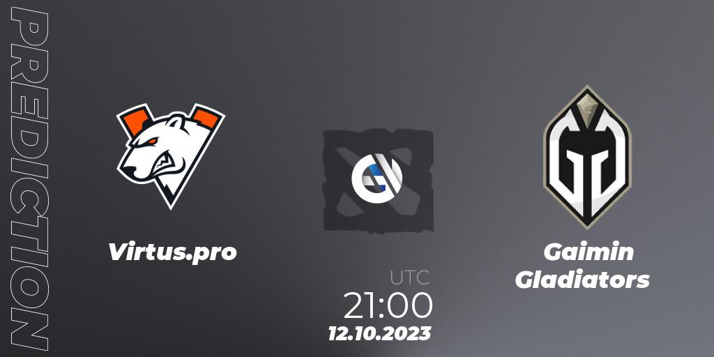 Virtus.pro - Gaimin Gladiators: прогноз. 12.10.2023 at 21:42, Dota 2, The International 2023 - Group Stage