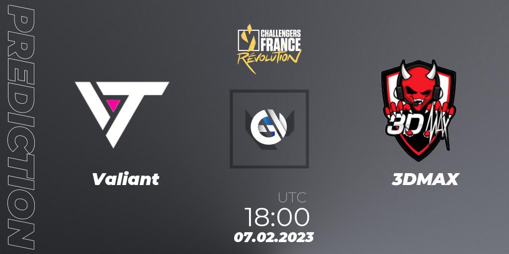 Valiant - 3DMAX: прогноз. 07.02.23, VALORANT, VALORANT Challengers 2023 France: Revolution Split 1