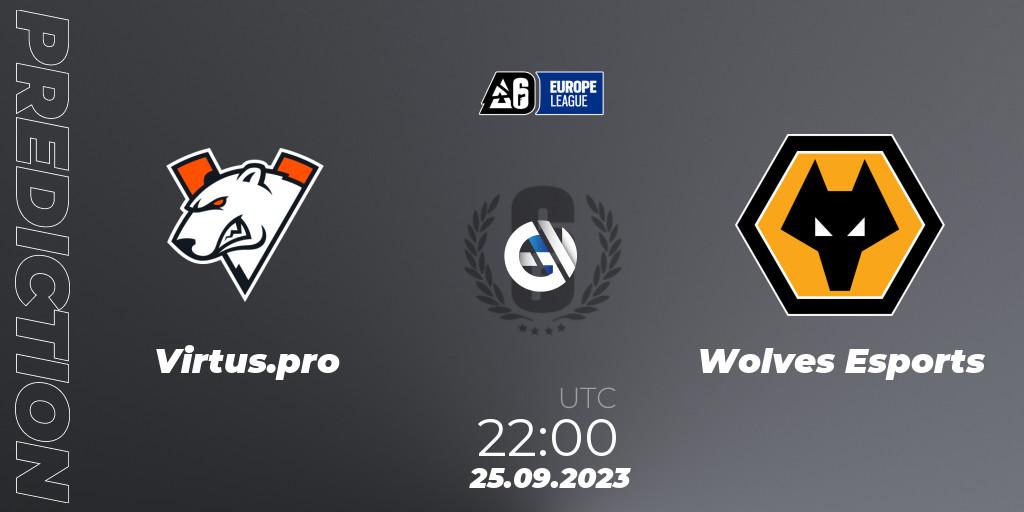 Virtus.pro - Wolves Esports: прогноз. 25.09.2023 at 16:00, Rainbow Six, Europe League 2023 - Stage 2