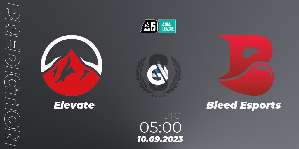 Elevate - Bleed Esports: прогноз. 10.09.2023 at 05:00, Rainbow Six, SEA League 2023 - Stage 2