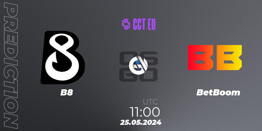 B8 - BetBoom: прогноз. 25.05.2024 at 14:55, Counter-Strike (CS2), CCT Season 2 European Series #3