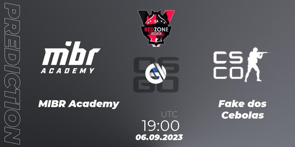 MIBR Academy - Fake dos Cebolas: прогноз. 06.09.2023 at 19:00, Counter-Strike (CS2), RedZone PRO League 2023 Season 6