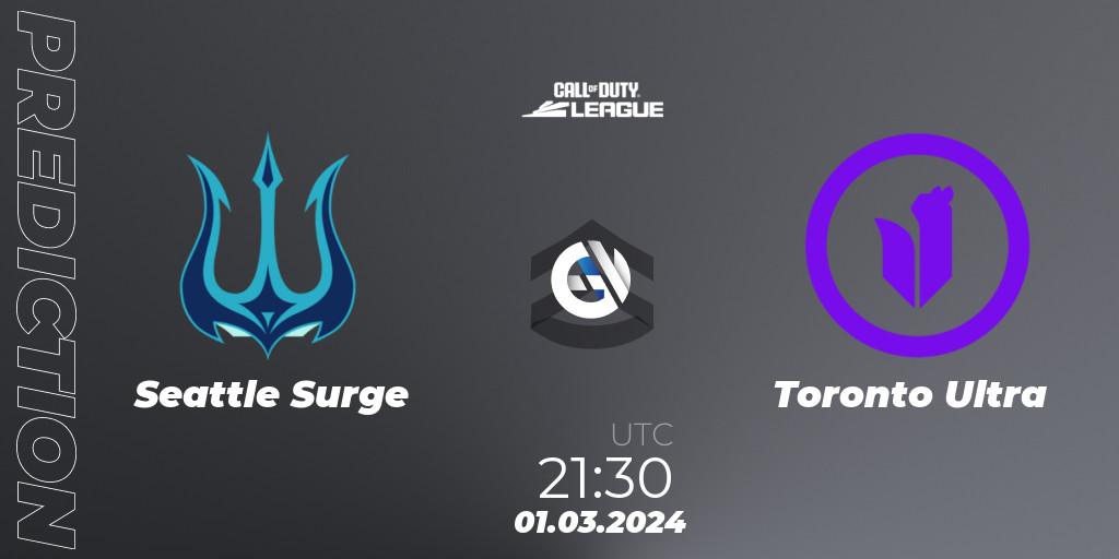 Seattle Surge - Toronto Ultra: прогноз. 01.03.2024 at 21:30, Call of Duty, Call of Duty League 2024: Stage 2 Major Qualifiers
