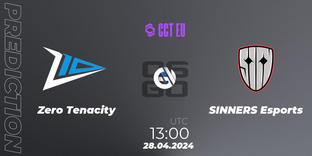 Zero Tenacity - SINNERS Esports: прогноз. 28.04.24, CS2 (CS:GO), CCT Season 2 Europe Series 1