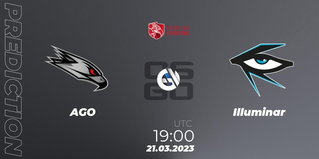 AGO - Illuminar: прогноз. 21.03.23, CS2 (CS:GO), Polska Liga Esportowa 2023: Split #1