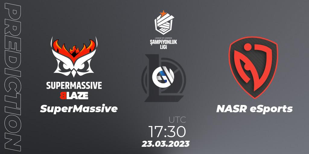 SuperMassive - NASR eSports: прогноз. 23.03.2023 at 17:30, LoL, TCL Winter 2023 - Playoffs