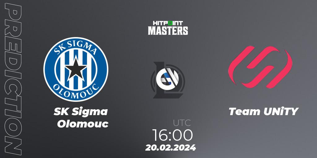 SK Sigma Olomouc - Team UNiTY: прогноз. 20.02.2024 at 16:00, LoL, Hitpoint Masters Spring 2024