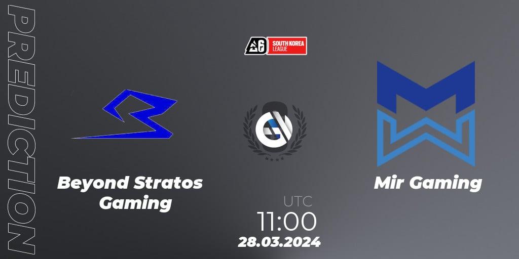 Beyond Stratos Gaming - Mir Gaming: прогноз. 28.03.2024 at 11:00, Rainbow Six, South Korea League 2024 - Stage 1