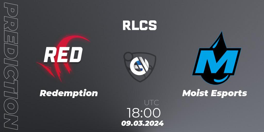 Redemption - Moist Esports: прогноз. 09.03.2024 at 18:00, Rocket League, RLCS 2024 - Major 1: Europe Open Qualifier 3
