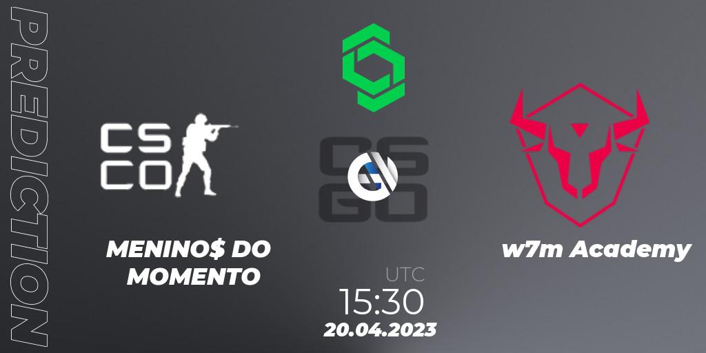 MENINO$ DO MOMENTO - w7m Academy: прогноз. 20.04.2023 at 15:30, Counter-Strike (CS2), CCT South America Series #7: Closed Qualifier