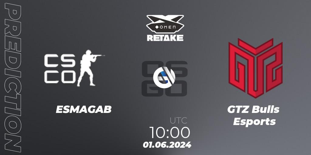 ESMAGAB - GTZ Bulls Esports: прогноз. 01.06.2024 at 10:00, Counter-Strike (CS2), Circuito Retake Season 8: Take #3