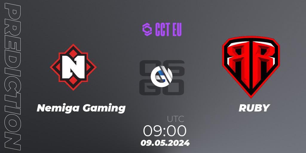 Nemiga Gaming - RUBY: прогноз. 10.05.2024 at 09:00, Counter-Strike (CS2), CCT Season 2 Europe Series 2 