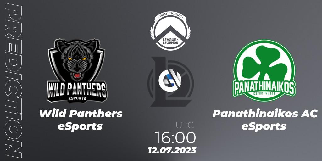 Wild Panthers eSports - Panathinaikos AC eSports: прогноз. 12.07.2023 at 16:00, LoL, Greek Legends League Summer 2023