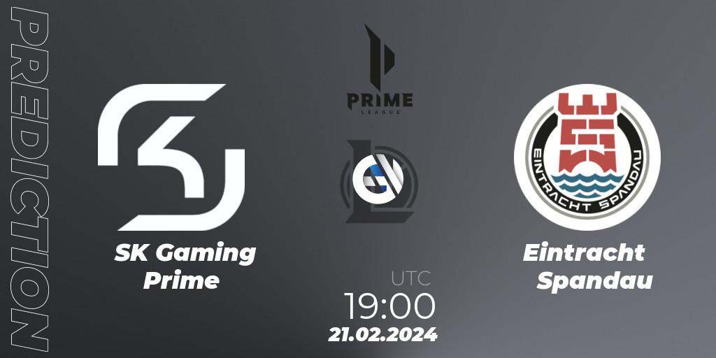 SK Gaming Prime - Eintracht Spandau: прогноз. 18.01.2024 at 17:00, LoL, Prime League Spring 2024 - Group Stage