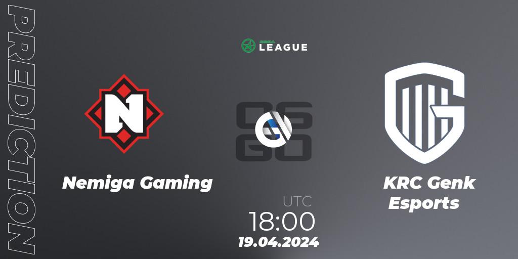 Nemiga Gaming - KRC Genk Esports: прогноз. 19.04.24, CS2 (CS:GO), ESEA Season 49: Advanced Division - Europe