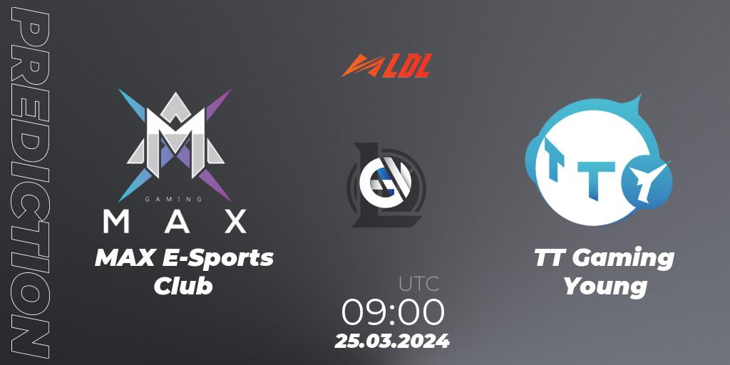 MAX E-Sports Club - TT Gaming Young: прогноз. 25.03.24, LoL, LDL 2024 - Stage 2