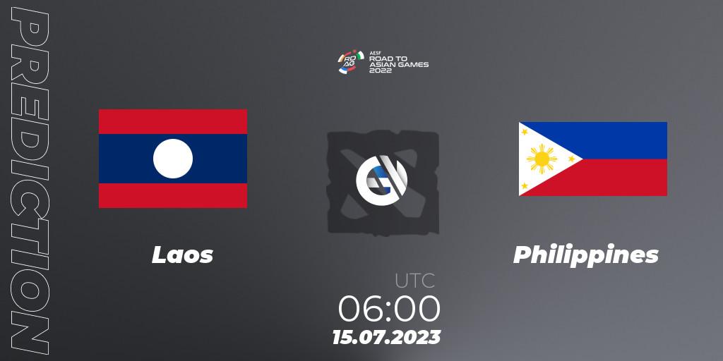 Laos - Philippines: прогноз. 15.07.2023 at 06:00, Dota 2, 2022 AESF Road to Asian Games - Southeast Asia
