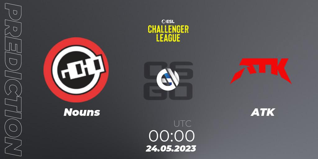 Nouns - ATK: прогноз. 24.05.2023 at 00:00, Counter-Strike (CS2), ESL Challenger League Season 45: North America