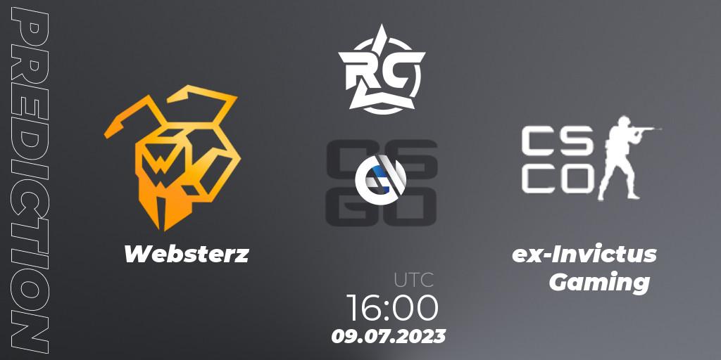 Websterz - ex-Invictus Gaming: прогноз. 09.07.2023 at 16:00, Counter-Strike (CS2), Russian Cybersport League 2023: Regular Season