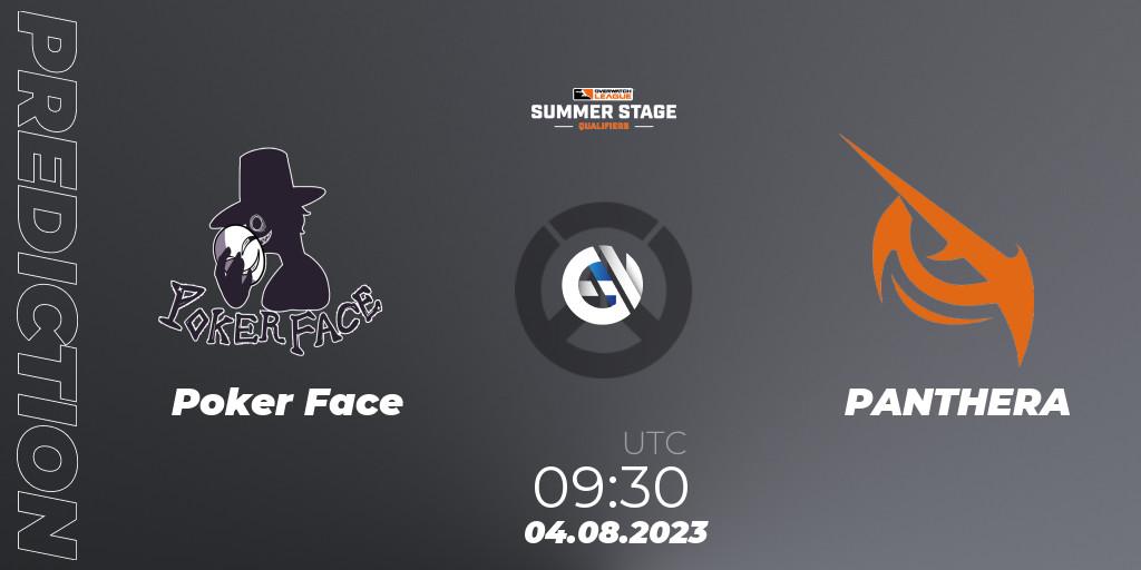 Poker Face - PANTHERA: прогноз. 04.08.2023 at 09:30, Overwatch, Overwatch League 2023 - Summer Stage Qualifiers