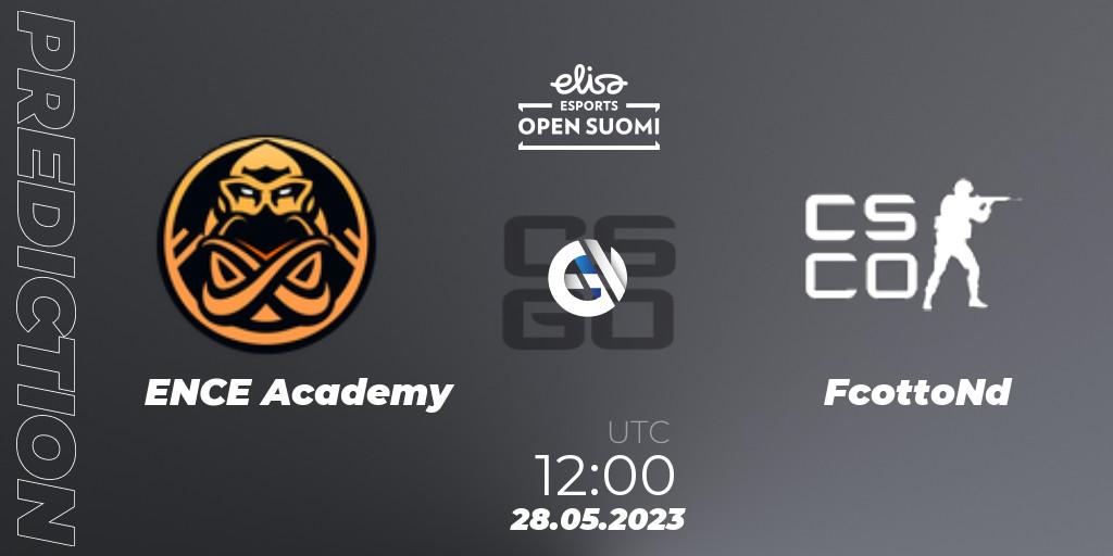 ENCE Academy - FcottoNd: прогноз. 28.05.2023 at 12:10, Counter-Strike (CS2), Elisa Open Suomi Season 5