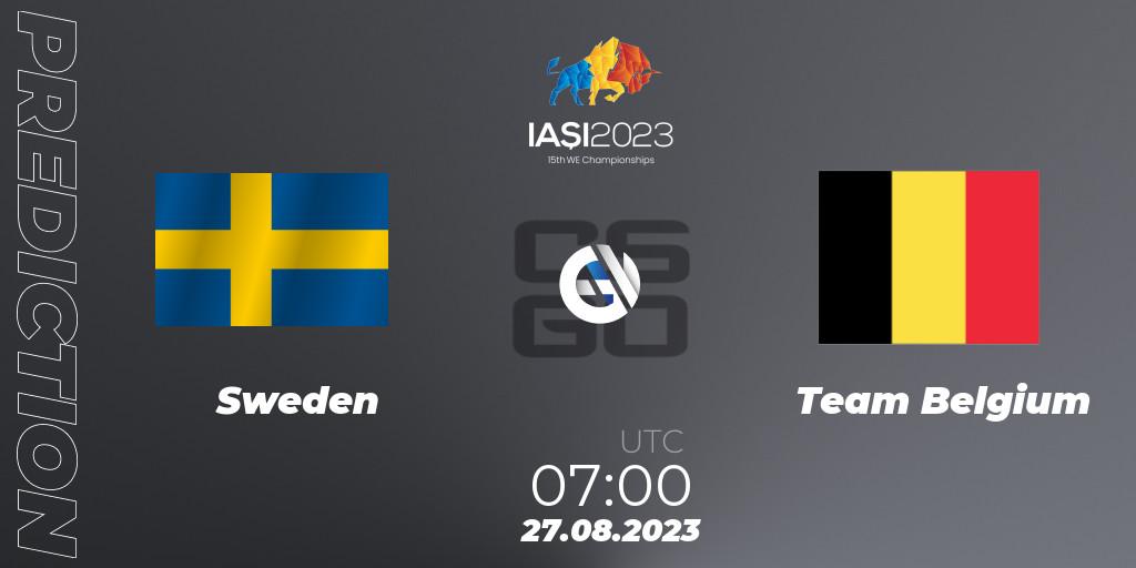 Sweden - Team Belgium: прогноз. 27.08.23, CS2 (CS:GO), IESF World Esports Championship 2023