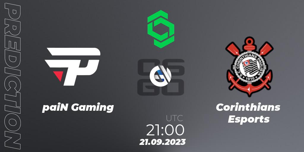 paiN Gaming - Corinthians Esports: прогноз. 21.09.2023 at 21:45, Counter-Strike (CS2), CCT South America Series #11