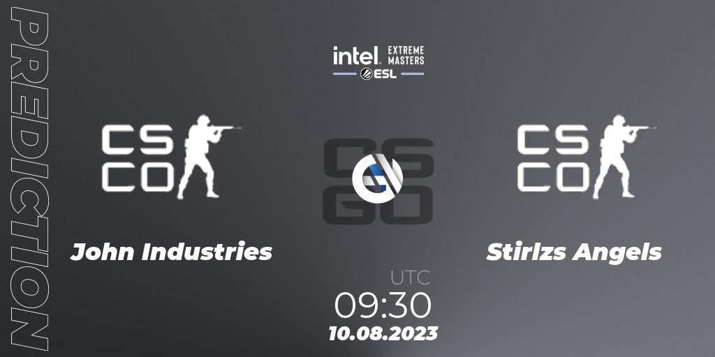John Industries - Stirlzs Angels: прогноз. 10.08.2023 at 09:30, Counter-Strike (CS2), IEM Sydney 2023 Oceania Open Qualifier 1