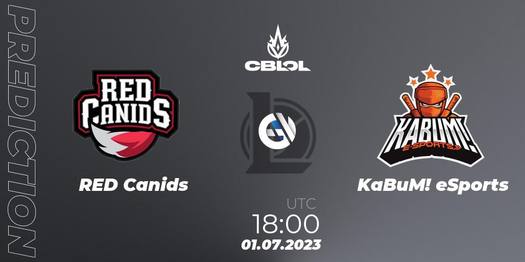 RED Canids - KaBuM! eSports: прогноз. 01.07.23, LoL, CBLOL Split 2 2023 Regular Season