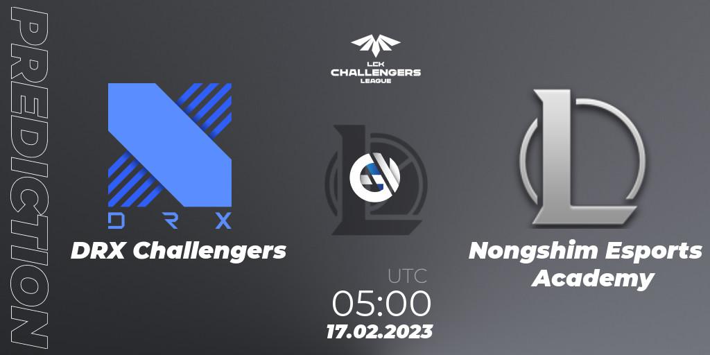 DRX Challengers - Nongshim Esports Academy: прогноз. 17.02.2023 at 05:00, LoL, LCK Challengers League 2023 Spring
