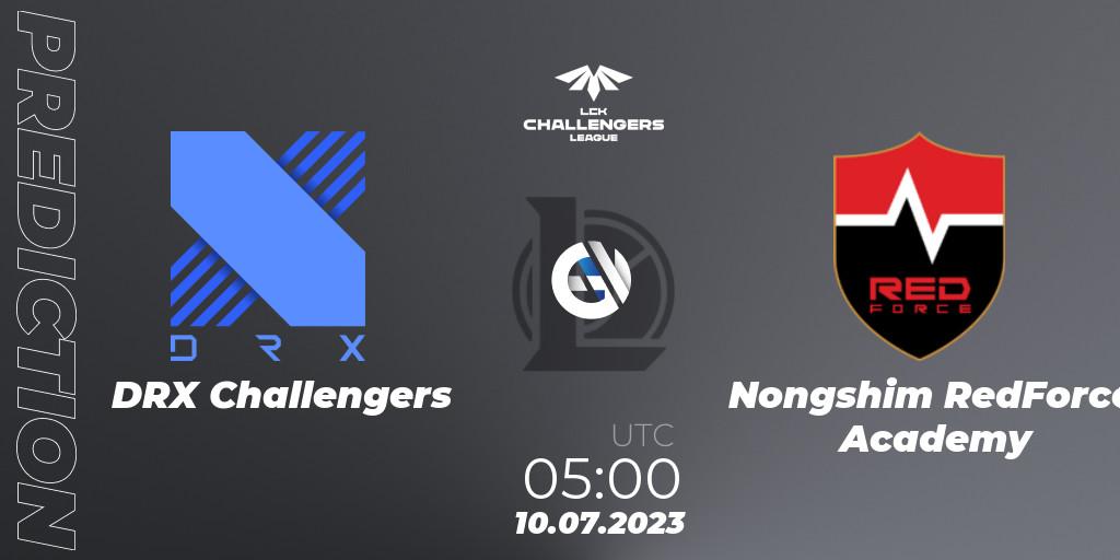 DRX Challengers - Nongshim RedForce Academy: прогноз. 10.07.2023 at 05:00, LoL, LCK Challengers League 2023 Summer - Group Stage
