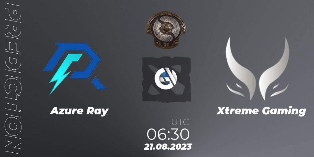 Azure Ray - Xtreme Gaming: прогноз. 21.08.2023 at 06:58, Dota 2, The International 2023 - China Qualifier