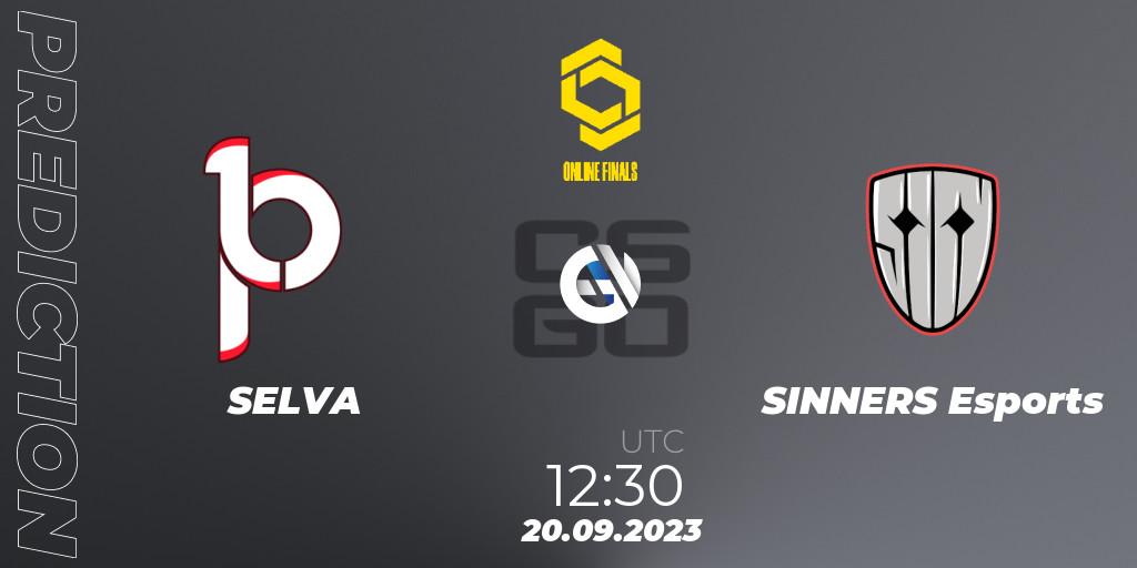 SELVA - SINNERS Esports: прогноз. 20.09.23, CS2 (CS:GO), CCT Online Finals #3