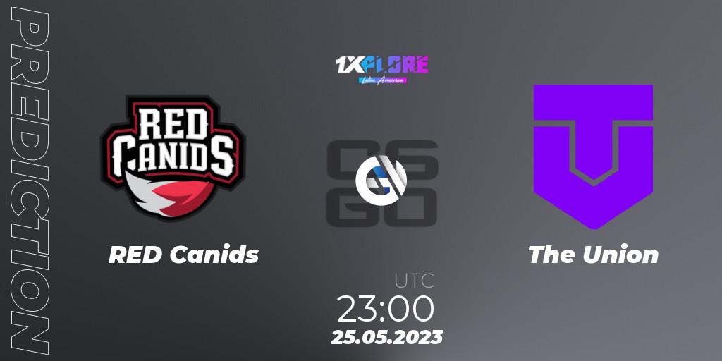 RED Canids - The Union: прогноз. 25.05.2023 at 23:00, Counter-Strike (CS2), 1XPLORE Latin America Cup 1