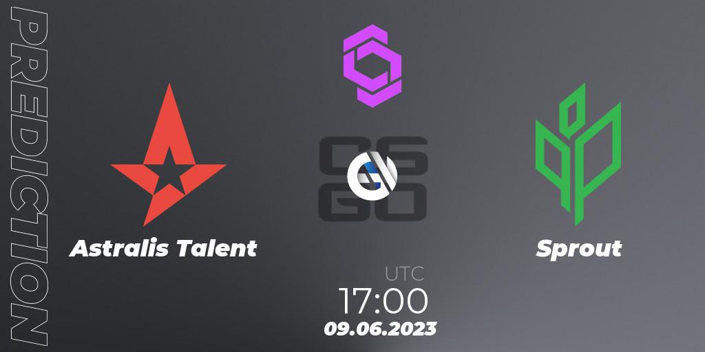 Astralis Talent - Sprout: прогноз. 09.06.2023 at 13:45, Counter-Strike (CS2), CCT West Europe Series 4