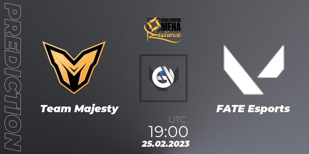 Team Majesty - FATE Esports: прогноз. 25.02.2023 at 19:00, VALORANT, VALORANT Challengers 2023 MENA: Resilience Split 1 - Levant and North Africa