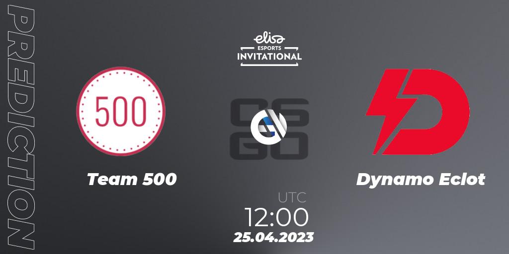 Team 500 - Dynamo Eclot: прогноз. 25.04.2023 at 12:00, Counter-Strike (CS2), Elisa Invitational Spring 2023