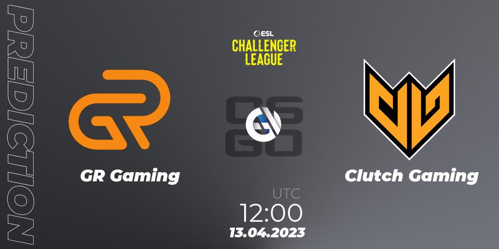 GR Gaming - Clutch Gaming: прогноз. 13.04.2023 at 12:00, Counter-Strike (CS2), ESL Challenger League Season 45: Asia-Pacific
