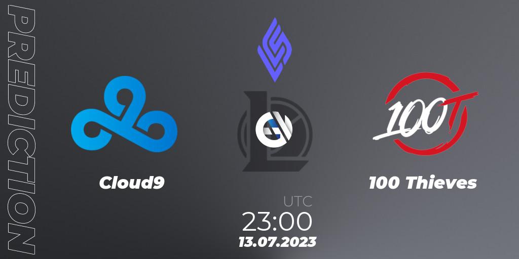 Cloud9 - 100 Thieves: прогноз. 14.07.23, LoL, LCS Summer 2023 - Group Stage