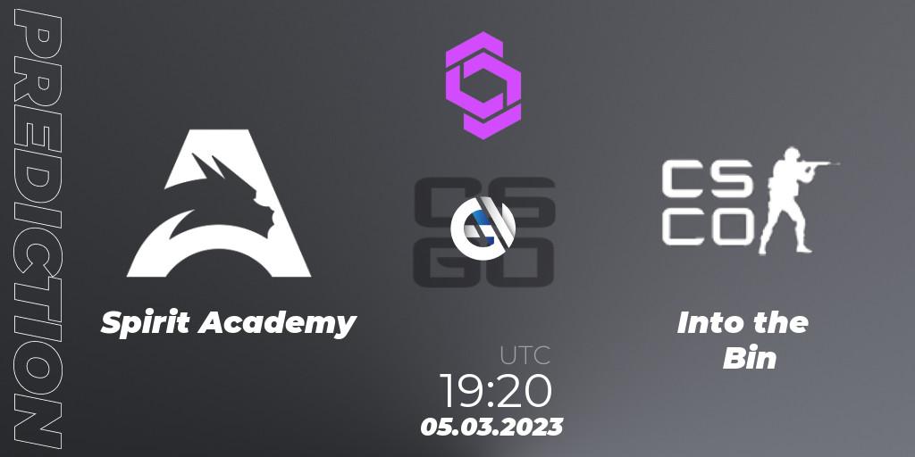 Spirit Academy - Into the Bin: прогноз. 05.03.23, CS2 (CS:GO), CCT West Europe Series 2 Closed Qualifier