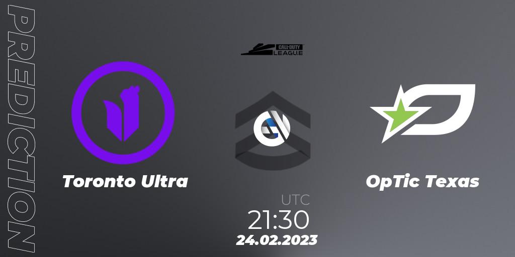 Toronto Ultra - OpTic Texas: прогноз. 24.02.2023 at 21:30, Call of Duty, Call of Duty League 2023: Stage 3 Major Qualifiers