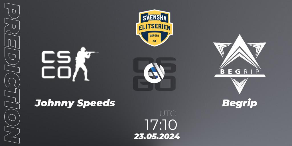 Johnny Speeds - Begrip: прогноз. 23.05.2024 at 17:10, Counter-Strike (CS2), Svenska Elitserien Spring 2024